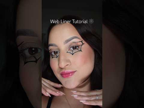 EASY HALLOWEEN MAKEUP  TUTORIAL 🕸️ #halloweenmakeuplook #makeuptutorial