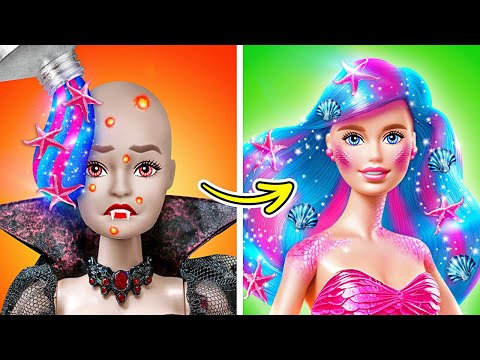 Nerd Vampire Wishes to be Mermaid! Shocking Makeover Tricks and Hacks