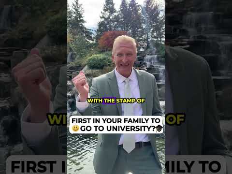 First In Your Family To Go To University?