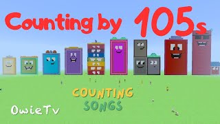 Counting by 105s Song | Minecraft Numberblocks Counting Songs | Learn to Count