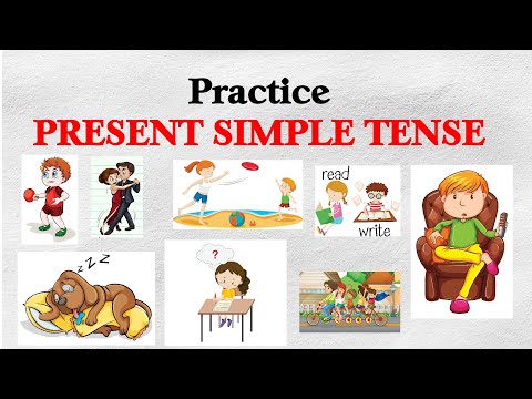 Practice the present simple tense - say positive and negative sentences