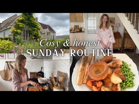 Cosy Sunday Morning to Evening ROUTINE - Home Cooking, Slow Living in English Countrydide Vlog