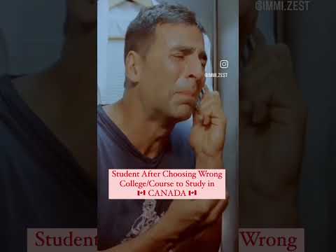 students after choosing wrong course #canada