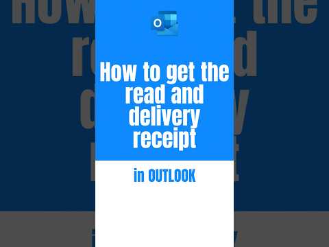 How to get the read and delivery receipt in the new Outlook