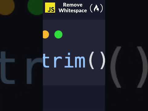 Remove Whitespace in JavaScript