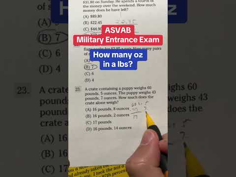 ASVAB Arithmetic Reasoning Practice Problem of the Day23 #asvab #arithmeticreasoning #afqt