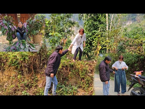 Single father, picking medicinal plants to sell, visiting and buying new clothes for the nurse