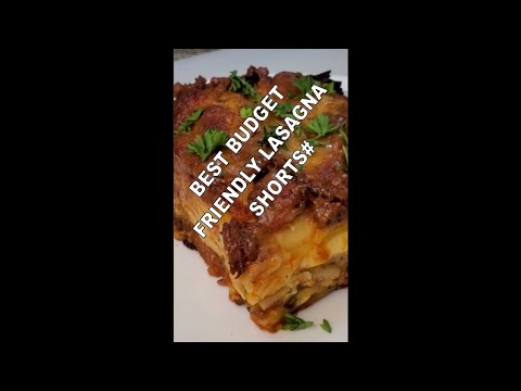 Delicious Budget Friendly Lasagna #Shorts