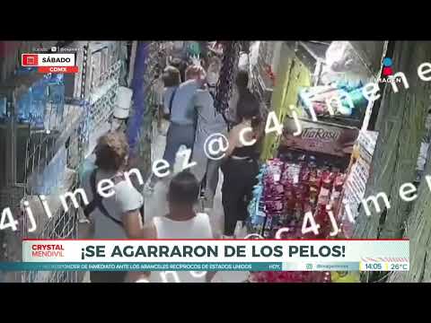 ¡Se agarraron de los pelos en el Mercado Sonora! | Noticias con Crystal Mendivil