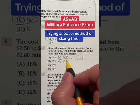 ASVAB Arithmetic Reasoning answers walkthrough 6