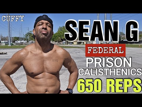 SEAN G - 56 YEARS OLD - "CUFFY CARDIO WORKOUT" FEDERAL PRISON STYLE CALISTHENICS ||  GOOD HEALTH