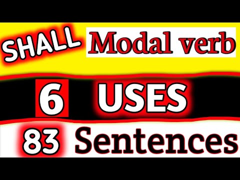 Modal verb "SHALL" : 6 Use of Shall | 83 important SENTENCES with "Shall" and "Shall not" - Grammar