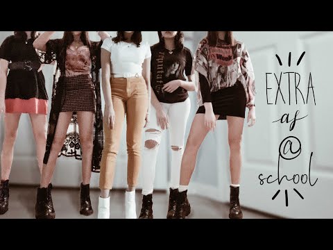 i wore extra af outfits to school for a week (this is what happened)