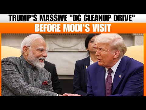 Trump Claims He Ordered DC Cleanup for PM Modi’s Visit | News9