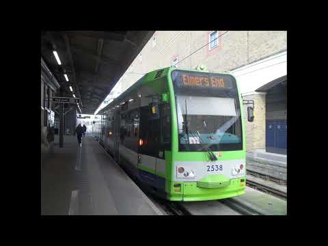 CR4000 Flexity Swift 2538 London Tramlink Leaving at Wimbledon Platform 10a for Elmers End