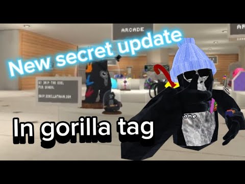 There was a new secret gorilla tag update!!! (New merch)￼￼