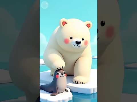 The polar bear#story#cute#kidsvideo#kidslearning#fyp#fypシ゚#funny#kidslearning#foryou#fun#funnymemes