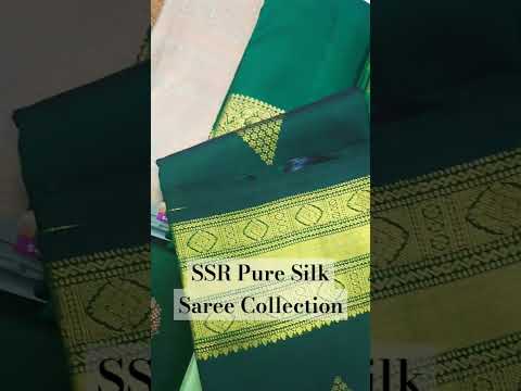 Pure Kancheevaram Silk Green Collection #latestfashiontrends #asianbride #southasianwedding #ssr