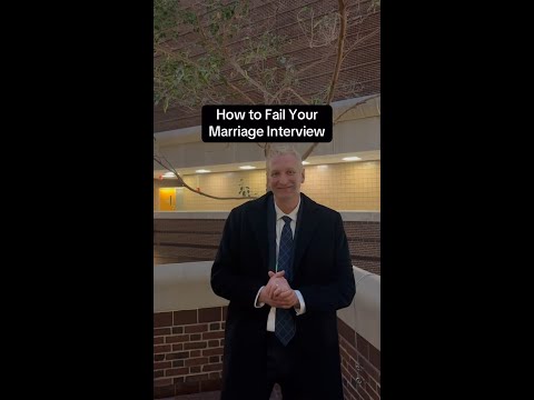 How To Fail Your Marriage Interview