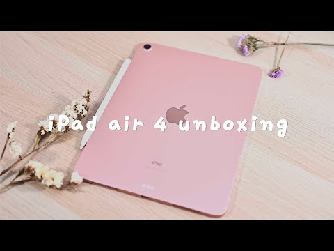 🌹 ipad air4 rose gold in 2022 unboxing  + magic keyboard 📦