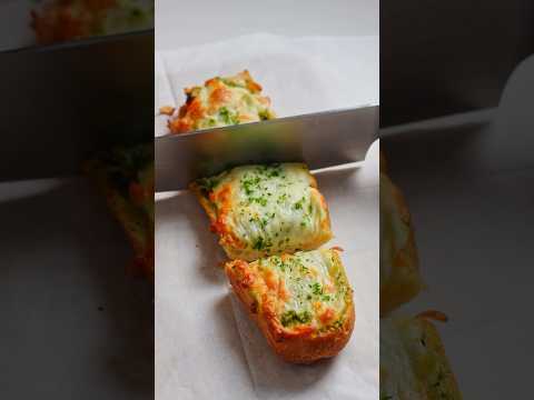 Olive & Garlic Bread  #asmr #shorts