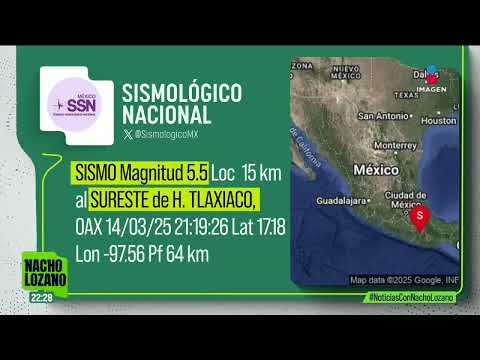 La Alerta Sísmica se activó en 4 estados por un sismo con epicentro en Tlaxiaco, Oaxaca | Nacho L