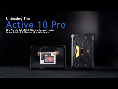 Blackview Active 10 Pro Unboxing | World’s 1st 5G 30,000mAh Rugged Tablet with 400lm Camping Light