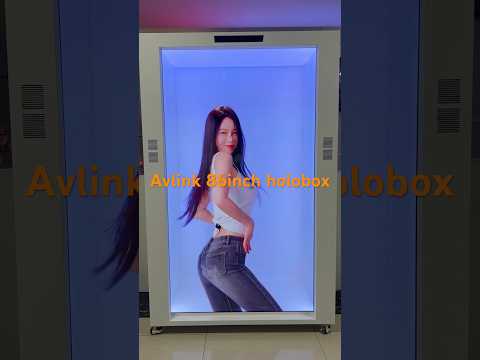 Avlink 98inch 86inch holobox AI technology transparent showcase best LCD digital signage factory