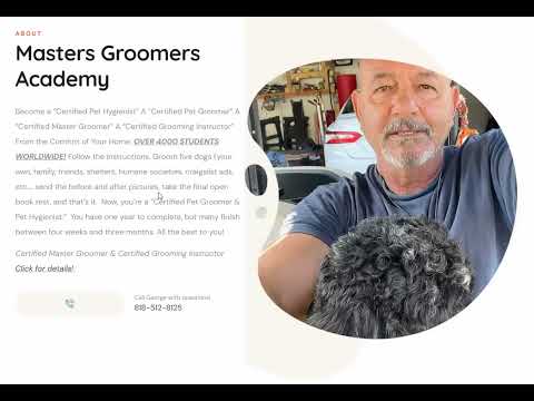 Master Groomers Certificate at MasterGroomersAcademy com