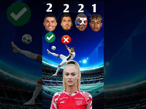 Ronaldo vs Suárez vs Mabbape vs lamine Asks Alisha 🤩⚽🐐