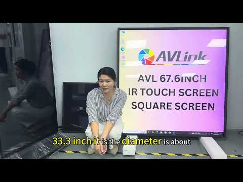 Avlink 33.3inch VS 67.6inch square screen IR touch display digital signage