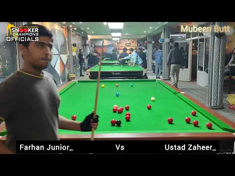 Snooker Match | Farhan Junior vs Ustad Zaheer | Snooker House Tournament | Snooker 2025 #snooker