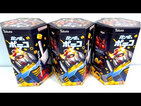 GUNDAM Potato Ring Snack "unboxing" Sticker Japanese candy toys