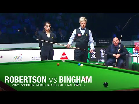 Neil Robertson vs Stuart Bingham 2025 Snooker World Grand Prix Final Part 3