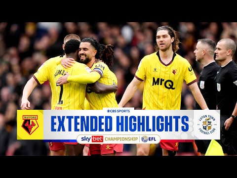 Watford vs. Luton Town: Extended Highlights | EFL Championship | CBS Sports Golazo