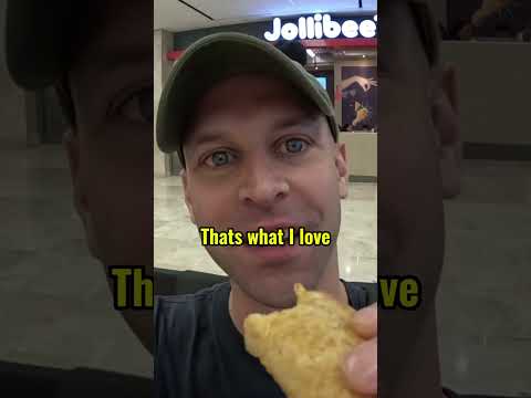 Foreigner Tries Jollibee Pies in Philippines 🇵🇭 #philippines #filipino