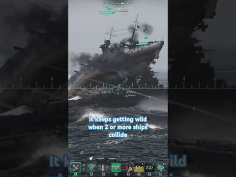 It keeps getting wild when 2 or more ships collide