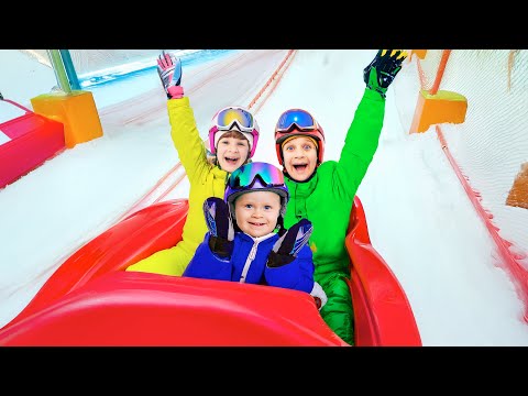 Diana and Roma in Snow Park and other Vlog Stories