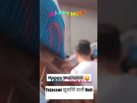 Holi पर Tejasswi की मस्ती Fans ने कहा Cute