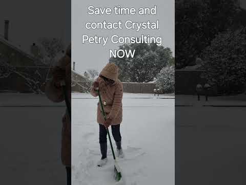 Are you sweeping snow? #crystalpetryconsulting #crystalpetryblog #crystalpetrypodcast