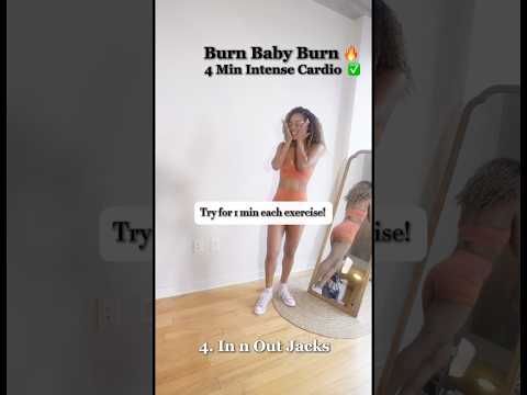 BURN THE FAT OFF! 4 MIN Cardio BURN