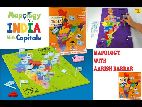 Imagimake Mapalogy | MAPOLOGY| State of  India Map Puzzle for kids Unboxing and Review|AARISH BABBAR