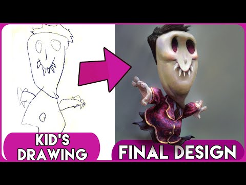 Turning A Kid's Drawing Into A Character Design