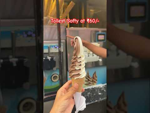 Tallest softy at just ₹60/- #icecream #youtubeshorts #food #viralvideo #icecreamrecipe