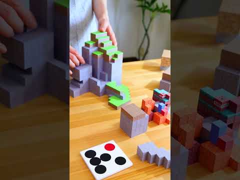 Salmon VS Cat / Minecraft - Magnetic Papercraft #shorts