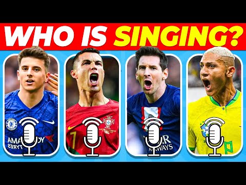 LIVE 🔴Who is The Better Singer?Guess The VOICE of Your Football Player| Messi VS Ronaldo Sing