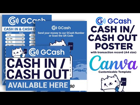 GCash Transaction Slip | Customizable Canva Template | Canva Tutorial 07