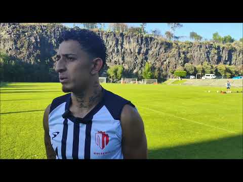 Los jugadores del Real Estelí FC  hablan de la altura de México en su primer entrenamiento