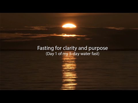 Fasting for clarity: day 1 of 5-day water fast complete