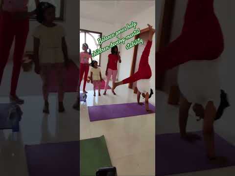 #yoga :balance poses help children in mental stability & structural integration